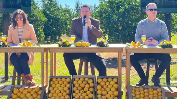 Roberto Sponton durante la presentación oficial de la Fiesta Provincial del Citrus 2026 en Malabrigo